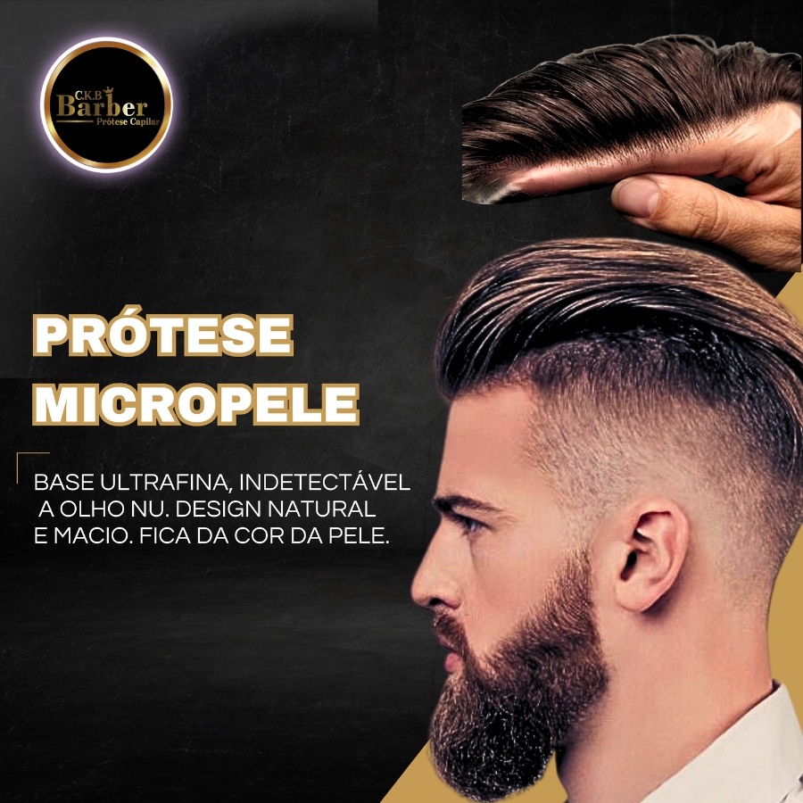 Protese Micropele CKB Barber Unidade Eldorado Protese Capilar Masculina Barbeariam em Contagem